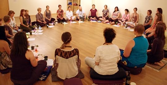 Then we ended our final practice by spending time together in a circle.