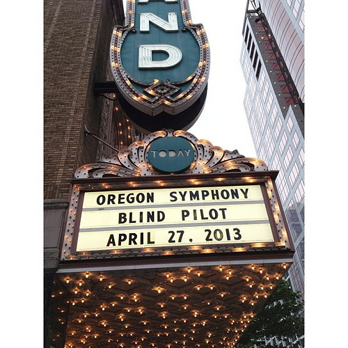 This is happening. #blindpilot plus #symphony OMG it's going to be good expecting there will be tears of overwhelm in a good way.