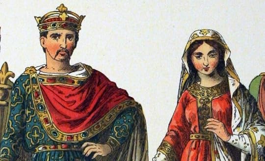 The 1882 Costume of All Nations depicts Charles the Bald and a woman of rank.