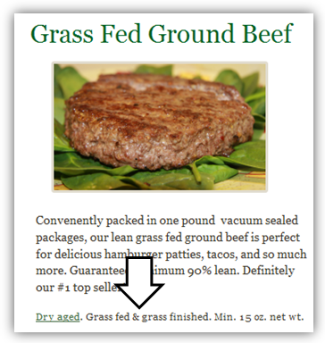 Tendergrass Farms Grass Fed Ground Beef