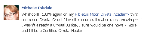 crystal healer course testimonial