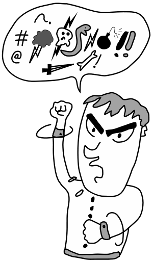 swearing in cartoon