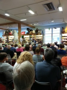 A nice crowd at Northshire Bookstore, July 13, 2013.