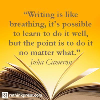 Writing is like breathing