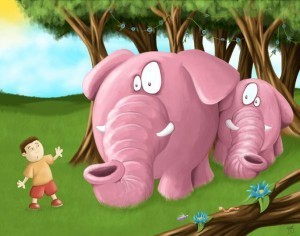 Calvin Innes Pink Elephant