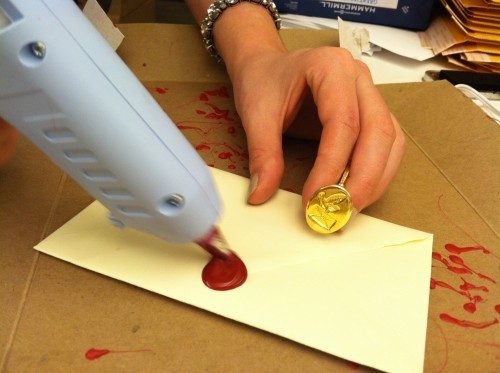 Sophie Blackall Wax Seals 500x373 The Mighty Lalouche Contest (which I dont normally do, but this one is sort of too cool to ignore)