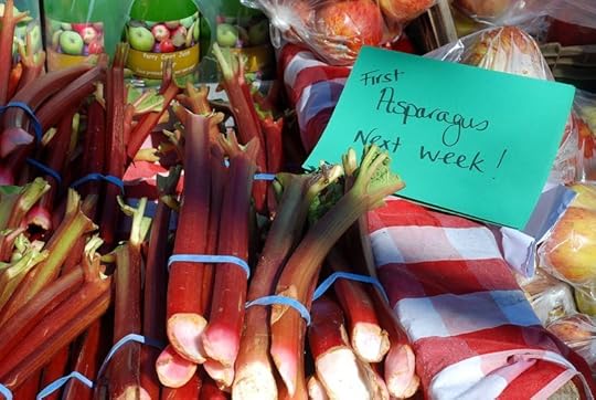 First rhubarb at Barnes market