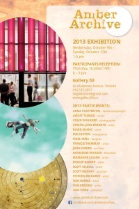 2013 Amber Archive Exhibition invitation