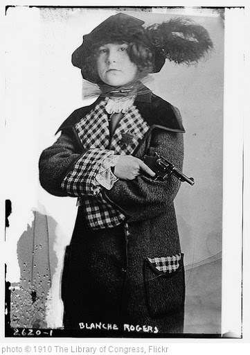 'Blanche Rogers [with pistol] (LOC)' photo (c) 1910, The Library of Congress - license: http://www.flickr.com/commons/usage/