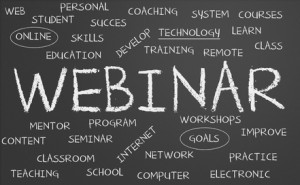 Webinar word cloud