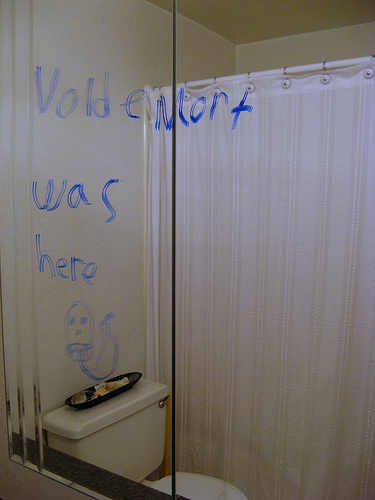 The Dark Lord in the Bathroom