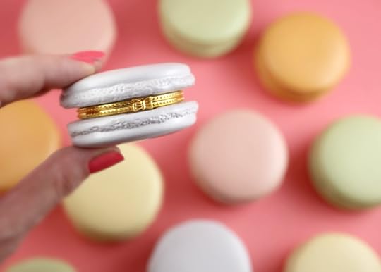 Blue Macaron Trinket Box