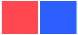 a red square and a blue square