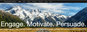 Picture of new Weinschenk website homepage