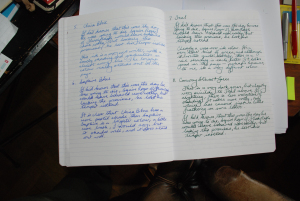 Diamine's China Blue, Saphire Blue, Teal and Conway Stewart Green