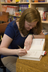 Tara signs books (eeee, author signings!)