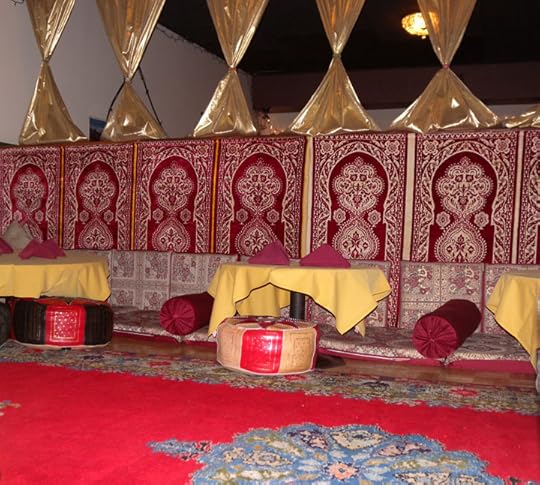 Moroccan restaurant seating
