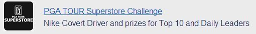 PGA TOUR Superstore Golfradar