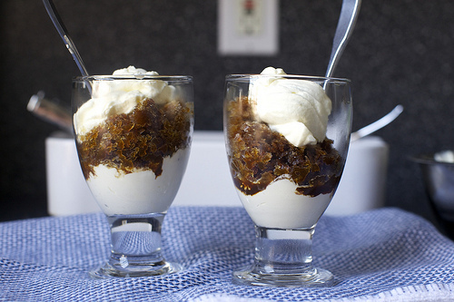 granita di caffe con panna