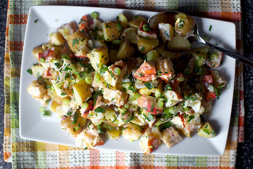 lobster and potato salad