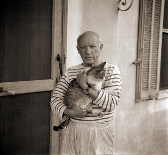 Picasso and his cat