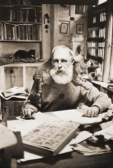 Edward Gorey and his cats