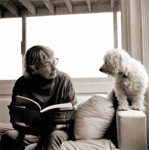 Mary Oliver and Percy (photograph by Rachel Giese Brown)