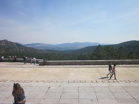 The plaza in front of the entrance to the basilica, Valle de los Caídos.