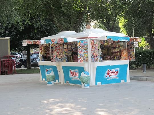 Ice cream stall.