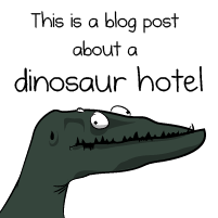 This is a blog post about dinosaurs, Tesla, and a hotel in Colorado