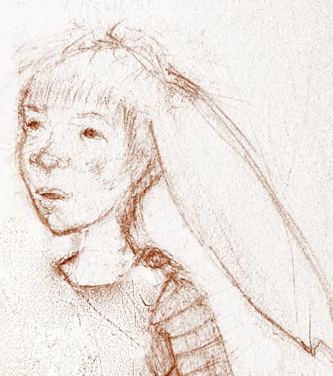 Bunny girl sketch copyright Terri Windling