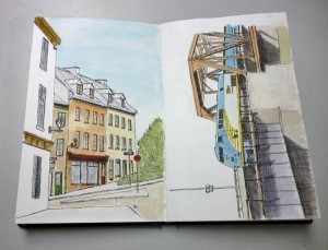 Notice how flat S&B sketchbooks lay once they've been broken in. 