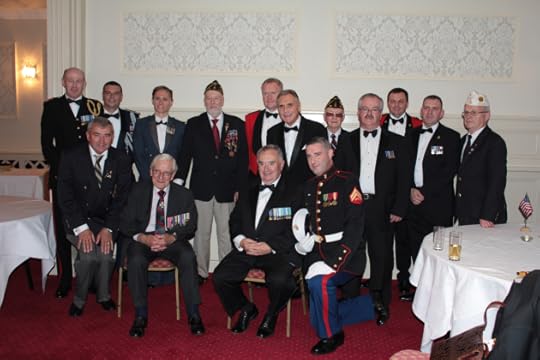 Some of the military personnel who attended the dinner and my talk for the Tipperary Remembrance Trust (Sara Nylund)