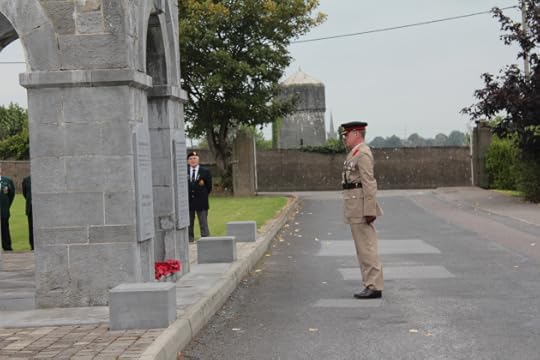 Colonel Sean English lays a wreath on behalf of the United Kingdom (Sara Nylund)