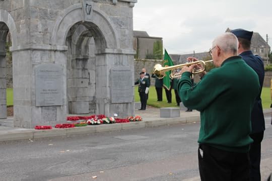 'The Last Post' is played at the Tipperary Remembrance Arch (Sara Nylund)