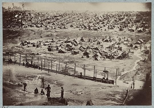 Andersonville POW Camp as it appeared on 17th August 1864 (Library of Congress)