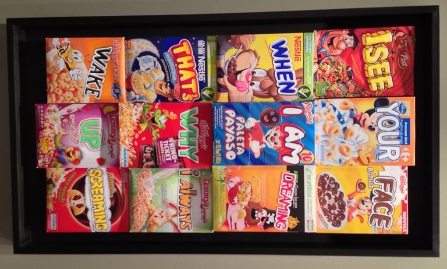 cereal box painting