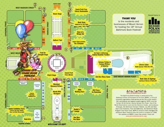 Baltimore Book Fest Charm City Comic Book Pavilion