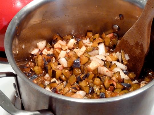 Plum chutney ingredients