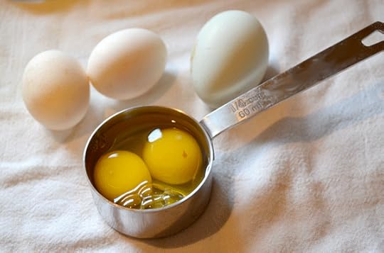 Generally, use two bantam eggs per one large egg