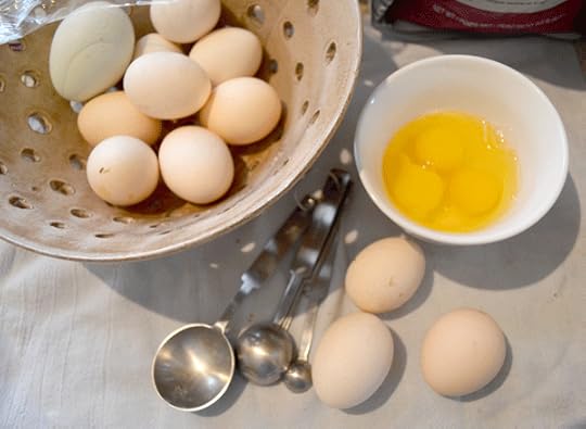 Cakes, muffins & breads usually work with 3 bantams eggs per 1 large egg