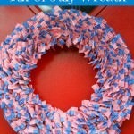4th of July Cupcake Pick Wreath from MomAdvice.com.