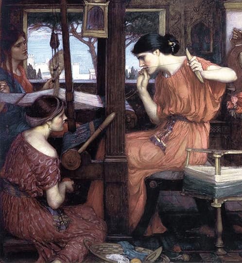 A detail from 'Penelope and the Suitors' by John William Waterhouse