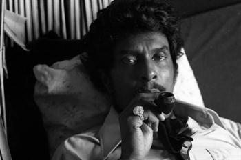 Iceberg Slim smoking pipe