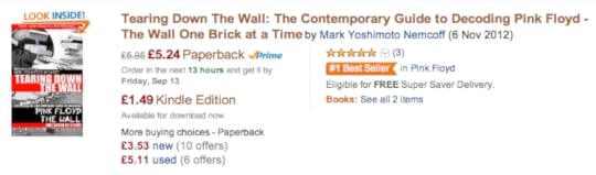 Tearing Down the Wall #1 on Amazon UK