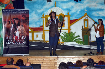 Travis Bowman bringing his ancestor Peter Francisco to life in Porto Judeu, Terceira Island, Azores