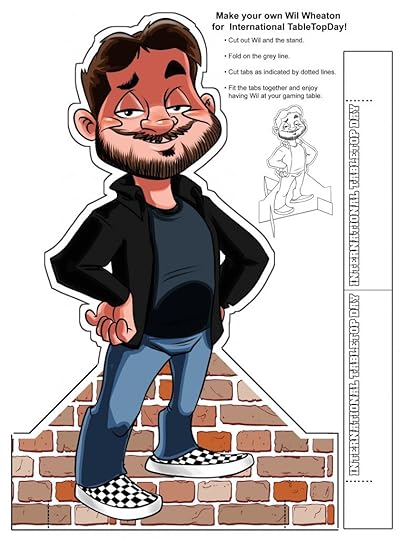 Wil Wheaton Tabletop Victory Wall Standup