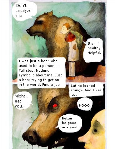 Situation Bear comic--analysis