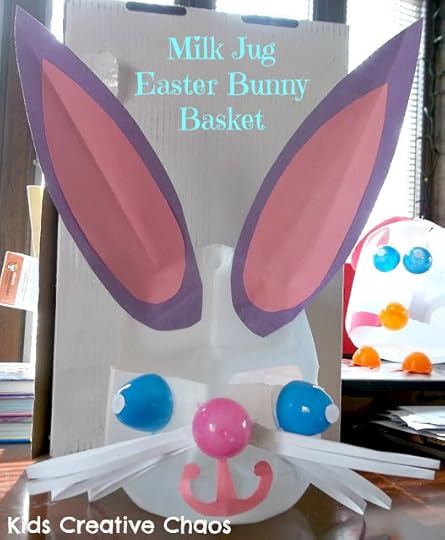 Milk Jug Easter Bunny Basket Things to do with Plastic Easter Eggs