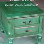 How to Spray Paint Furniture
